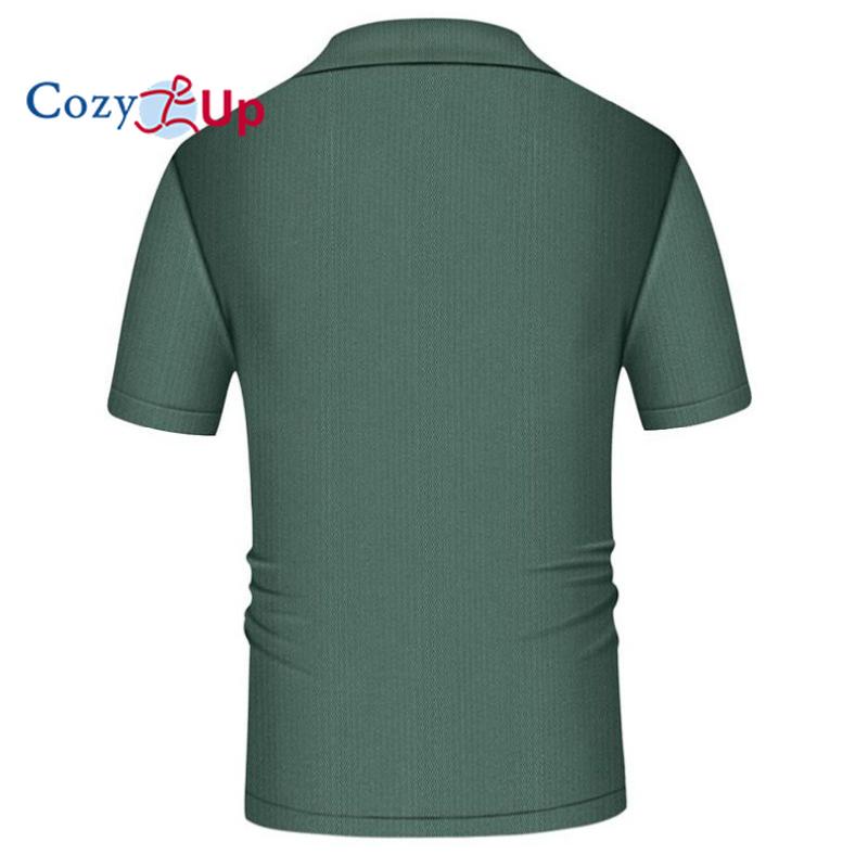 Cozy Up Men's Casual Knit Polo Shirt Knitted Button Down Shirt