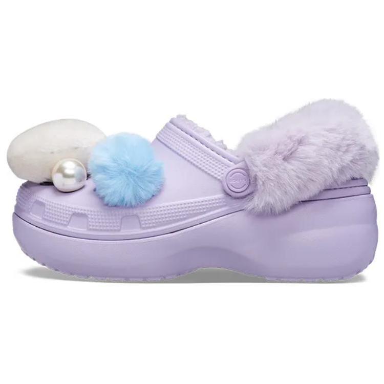 Crocs Crush Clog Dopamina Graffiti EVA Puf Niszowe Wszechstronne Buty z Dziurkami Unisex Żółto-Białe