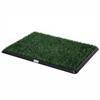 Dog Toilet with Artificial Grass 76x50.5 cm Sanitary Tray for Dogs for Training with Drainage Green