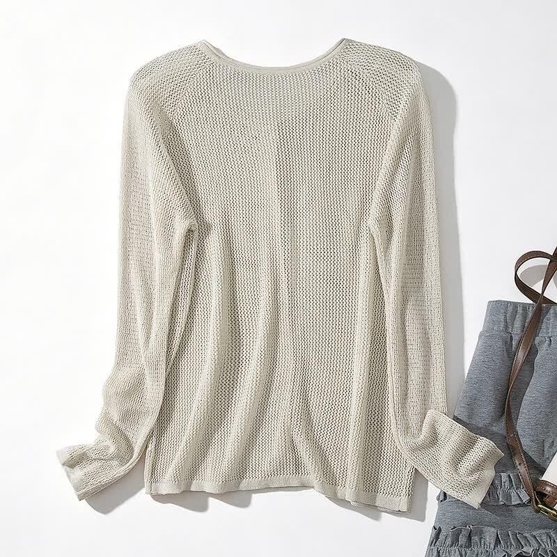 Women's Hollow-out Knit Cardigan