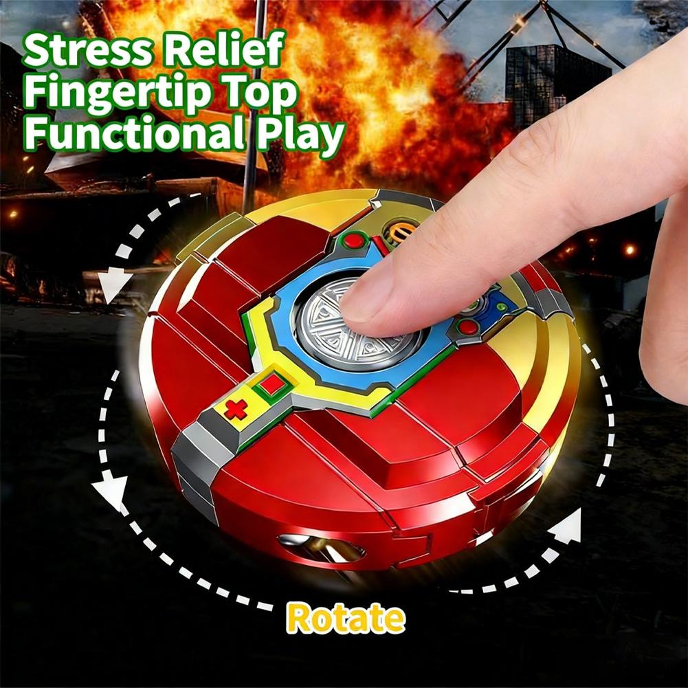 3-In-1 Transformable Gyro Robot Abs Silent Stress Reliever Portable Mini Mechanical Fidget Toy Sensory Education Toy For Kids