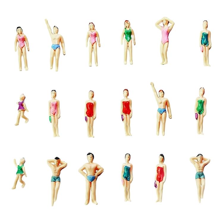Miniature Different Poses Swimming People Model People Swimming Figures for Miniature World and Crafting