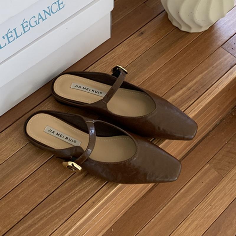 

Fashion Bailamos Spring New Women Flat Slippers Ladies Elegant Flats Soft Flat Heel Dress Ballerinas Shoes Slip On Slides Muj 39