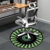 1pc Abstract Pattern Carpet, Round Non Slip Durable Large Size Office Carpet, Suitable for Office