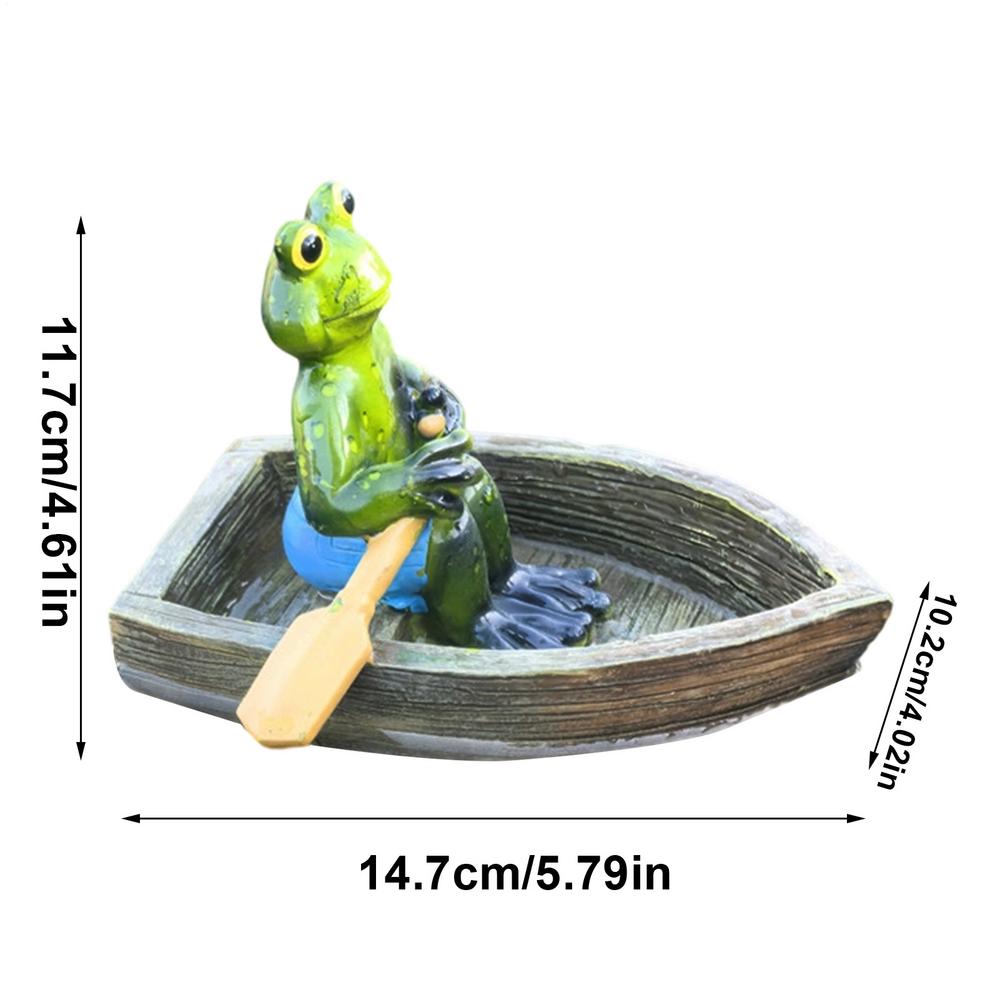 Плавающая фигурка животного для пруда, скульптура, плавающая фигурка лягушки и черепахи из смолы для аквариума, сада, бассейна