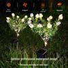 Solar Gardenia Flower Outdoor Garden Lights