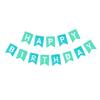 Happy Unique Birthday Triangular Paper Flag Banner With Foil Letters For Special Occasions