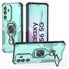 For Samsung Galaxy M56 5G Case Rotatable Ring Kickstand PC+TPU Shockproof Phone Cover
