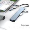 USB 3.0 Acht-in-Eins Typ-C Hub: Erweiterungsdock mit SD/TF-Kartenleser und Audio.