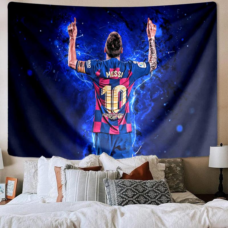 1PC Argentina Football Star Messi Tapestry, Unique Design Tapestry, Wall Decor for Bedroom,Livingroom, Playroom,Heartwarming Fan Holiday Gifts