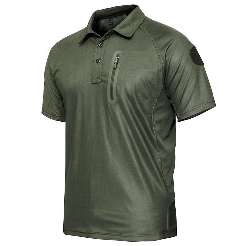 Tactical Hiking Outdoor Polo Shirt Men Summer Breathable Military Glof Fishig Camping Sport Short Sleeve T Shirt USA Plus Size