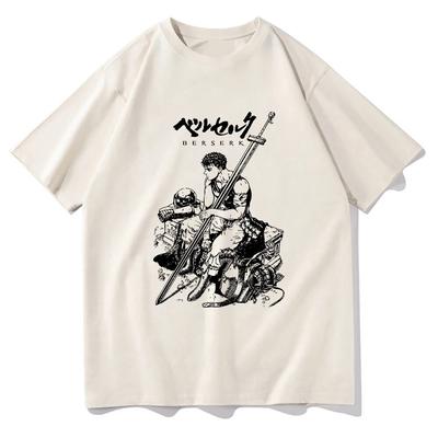 Hot Anime T Shirt Unisex/Women Harajuku Aesthetic Cartoon Tshirts Unisex Unisexga Vintage Streetwear Sand Cotton Graphic Tees Shirts Unisex