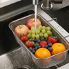 Thickened Hanging Mesh Filter Rack Stainless Steel Utensil Organizer Drying Rack  Over Cabinet
