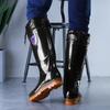 PVC Non-slip and Wear-resistant High-tube Rain Shoes, Labor Insurance Industrial and Mining Thick-soled Water Shoes, Men's Thickened and Durable