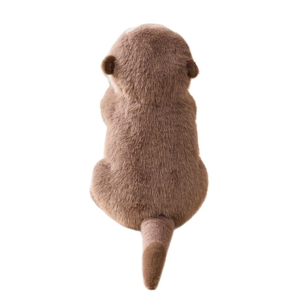 Lifelike Brown Otter Plush Toy PP Cotton Simulation Otter Toy Doll  Birthday Parties