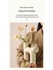 Nordic Cat Flower Vase Ornament - Cute Cream Style Decoration for Floral Arrangements