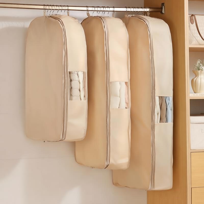 Hängende staubdichte Kleidersack für Anzüge Mäntel Jacken Heim Garderoben Schutz Wasserabweisende Kleiderhülle Multifunktionaler Kleiderschutz