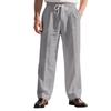 Autumn Loose-Fit Breathable Linen Casual Men's Minimalist Trendy Relaxed Beach Trousers