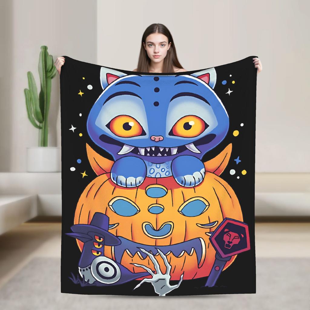 Saja Boys  Kpop Hunter Halloween Warm Soft Blankets  Camping Plush Throw Blanket Comfortable Home Decor Bedspread Sofa Bed Cover