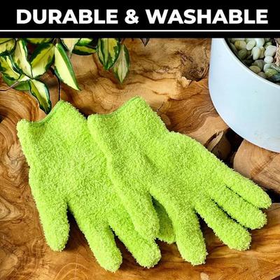3Pairs Microfiber Dust Removal Gloves Window Dust Removal Tool Cleaning Gloves Reusable Cleaning Gloves Household Cleaning Tool