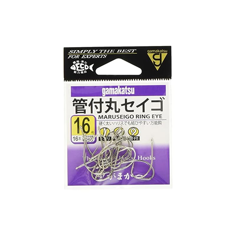Gamakatsu Round Seigo with Tube, White, Size 16
