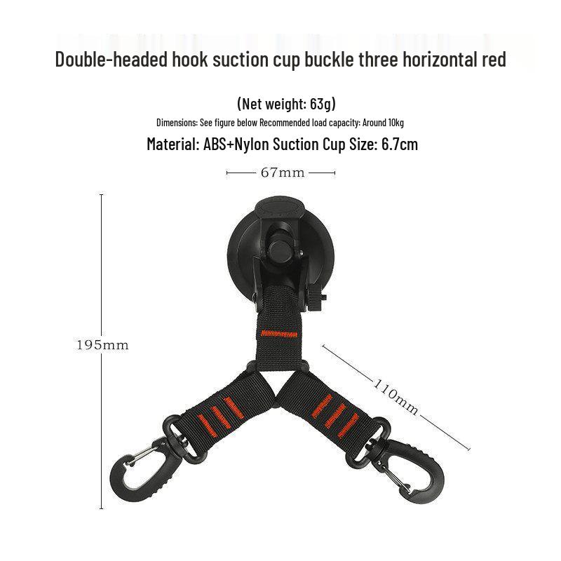 Suction Cup Hook for Wall, Glass, and Car Roof Tent Storage