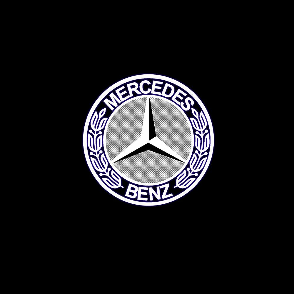 Car Sticker 2025 Hot For Benz Car LED Door Welcome Lights For Mercedes Benz M E B A C GL Class W166 E200l E300L E450L W212 W246