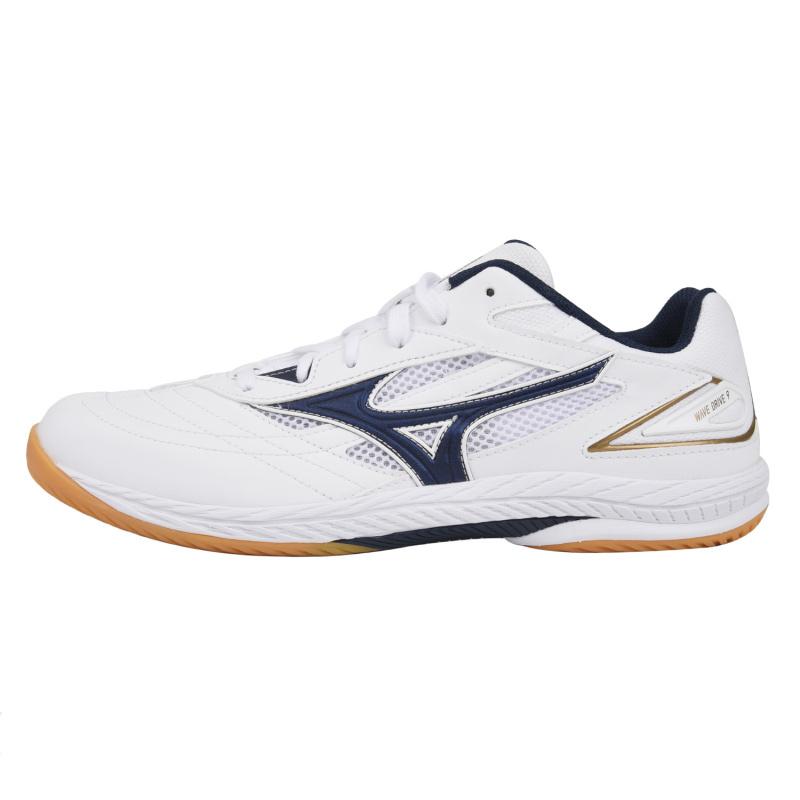 Mizuno WAVE DRIVE 9 Cushioning Low Top Training Shoes Unisex White Navy Blue Sneakers 81GA220514