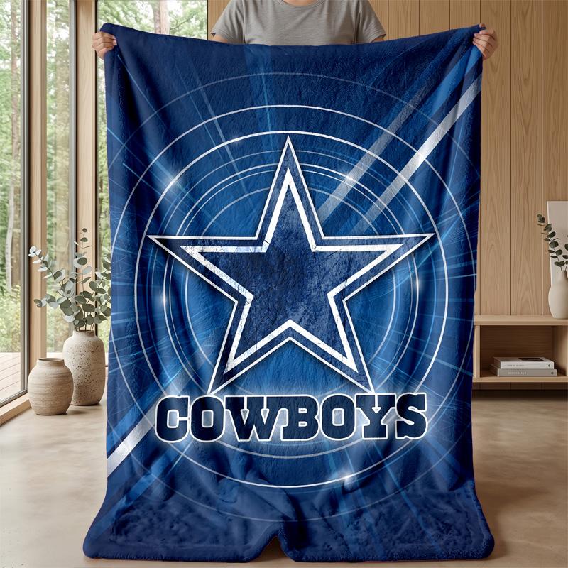 Coperta in Flanella Pile Dallas Cowboys Coperta Calda e Accogliente per Divano Letto Viaggio Uso in Tutte le Stagioni