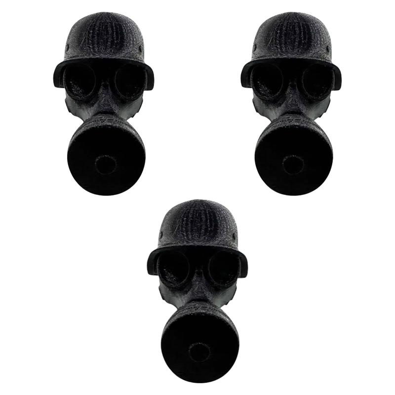 

Universal German Mask Beer Bottle Cap Funny 3Pcs Dustproof Stopper For Party For Bar Accessories Black чёрный