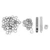 Grommet Tool Kit 100 Set Grommet Eyelets with Setting Tools Hole Cutter Mandrel for Tarps
