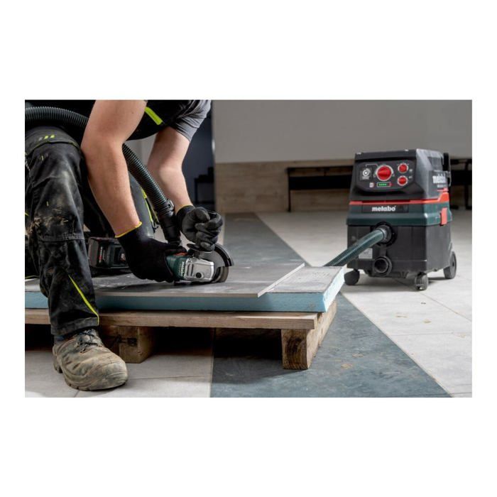 Meuleuse d'angle sans fil - metabo - w 18 l 9-125 - batterie - 125 mm - métal