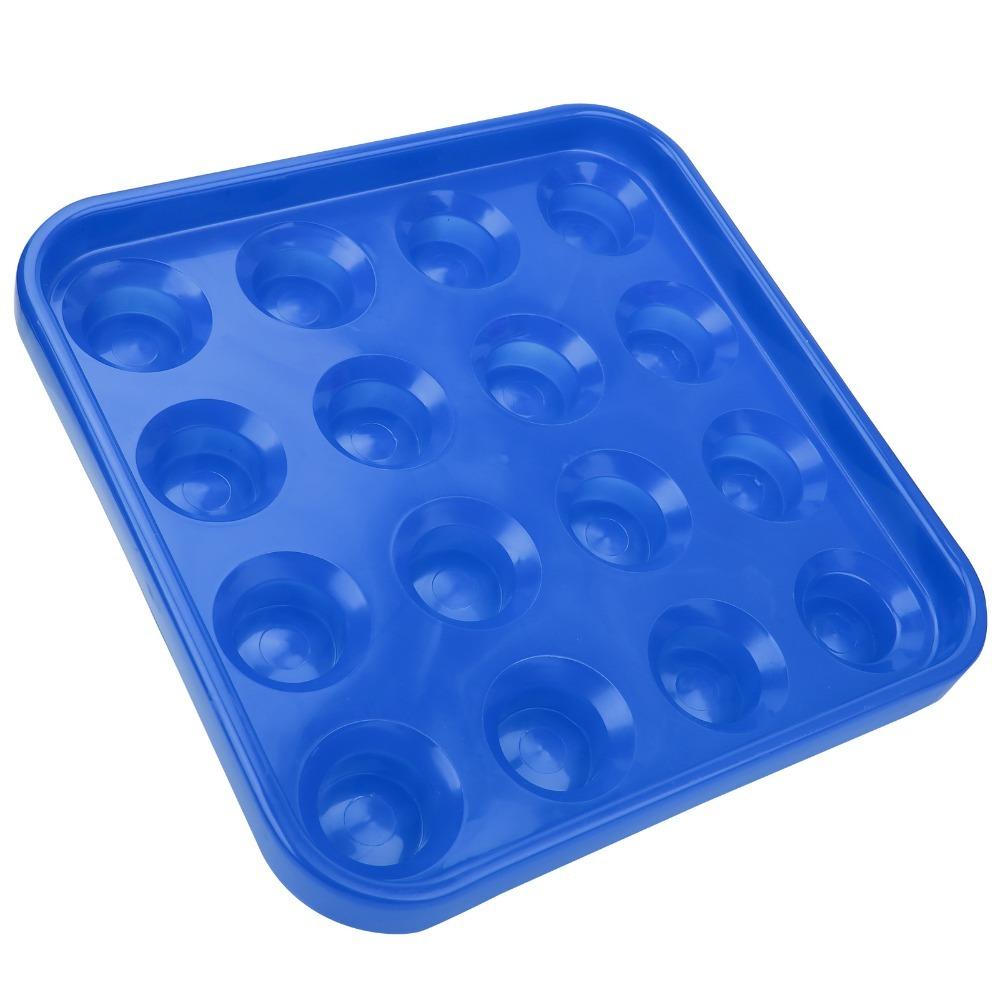 Square Billiard Ball Tray 16-Hole Billiard Storage Holder Reusable Pool Ball Holder Billiards Hall