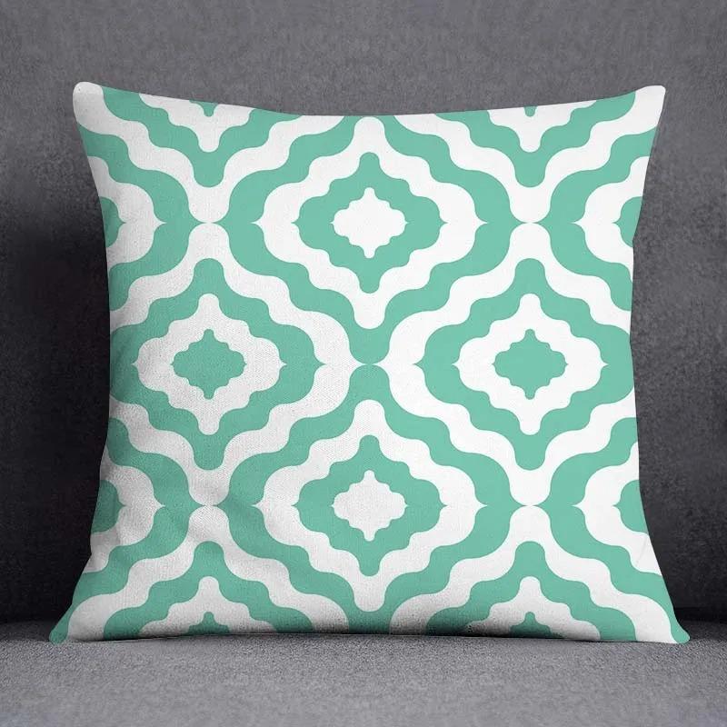 Fresh Geometric Print Pillowcase Interior Decoration Office Living Room Home Pillowcase