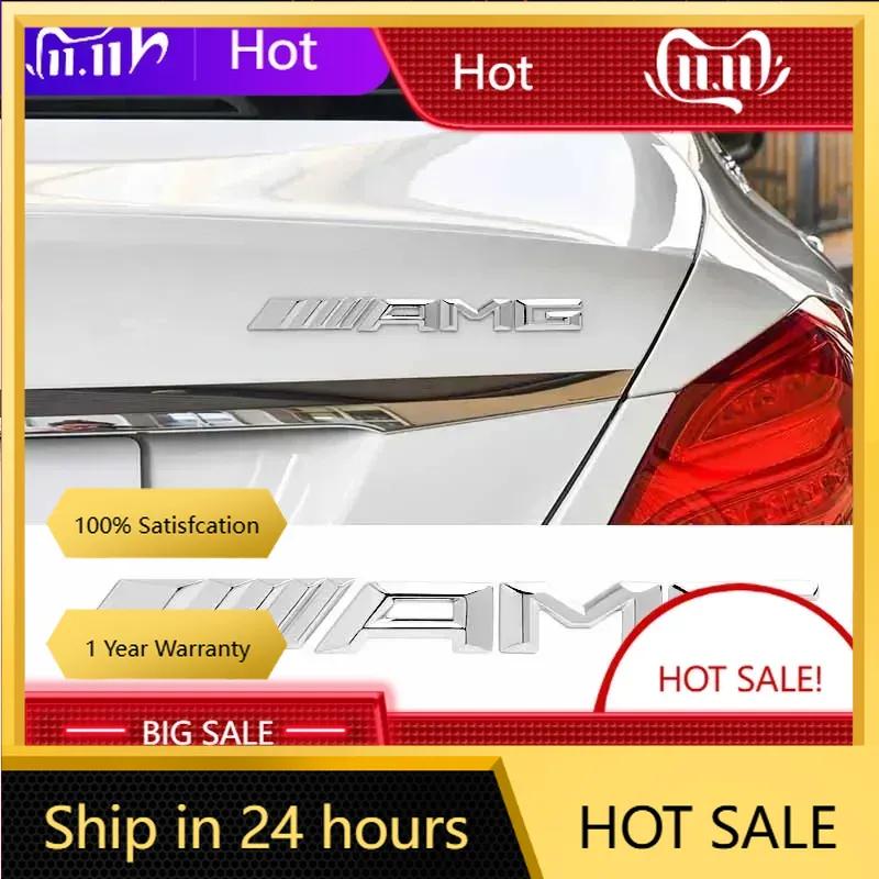C200 E200 New 2025 For Mercedes Benz 3D ABS Car Rear Trunk Badge Decal Letters Sticker For Mercedes Benz AMG A B C E G CLA C63 G