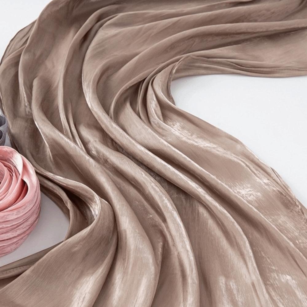 Silk Headscarf Long Wraps Shawl Luxury Islamic Turban  Party