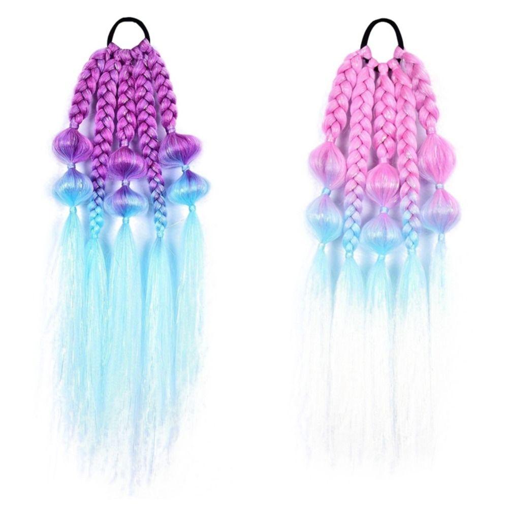 Lantern Braid Bubble Jumbo Braid Corlorful Tinsel Wire Extension Long Twist Braid Bulk  for Women