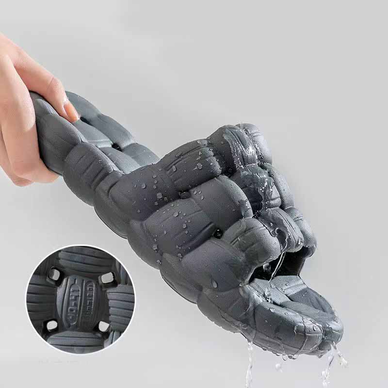 Letní protiskluzové žabky Silná platforma Muži Koupelna Domácí Pantofle Protizápach Měkká podrážka Lehké Sandály Cloud Slides