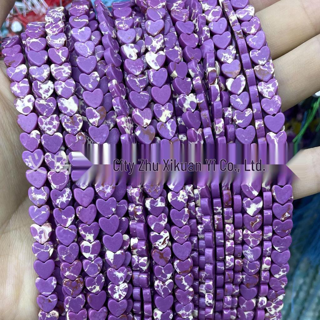 6mm herzförmige Kristallachat-Perlen: Tigerauge, Grüner Aventurin für DIY-Schmuck und Armbänder