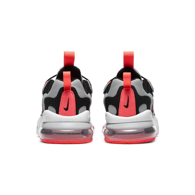 New Nike Air Max 270 RT Slip-Resistant Anti-Kick Wear-Resistant Running Shoes Black Red Gray Children Aged 3-7 Years Old BQ0102-019