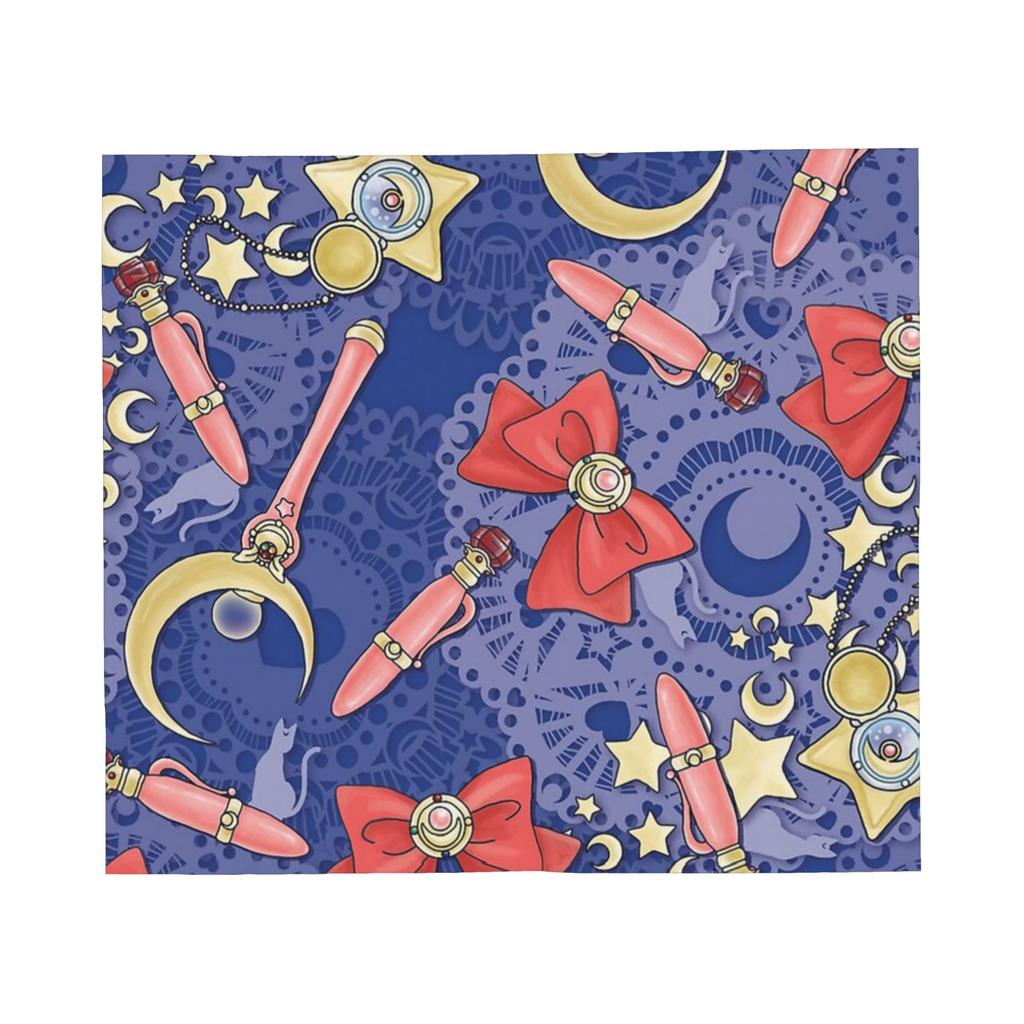 Koce Anime S-Sailor M-Moon Polarowe Na Cały Sezon Wielofunkcyjne Lekkie Cienkie Kocyki na Sofę Sypialnię Poszewki na Kołdrę