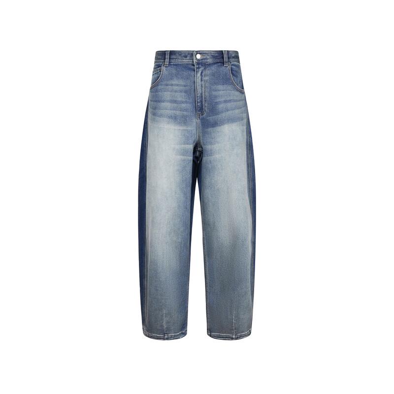 Men's 2024 Winter Wide Leg Loose Fit Casual Denim Jeans