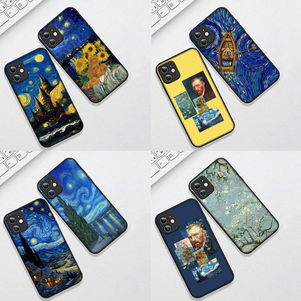 Soft Cover for Xiaomi Redmi 15 9A 9C NFC 7A 9T Note 9 8 7 8T 15c A5 4G 5G Coque Phone Case Starry Night Van Gogh Painting