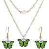 Zhiheng 50 Pack Alloy Butterfly Charms Monarch Butterfly Enamel Pendant Beads for Jewelry Making DIY Earring Necklace Bracelets Accessories Wine