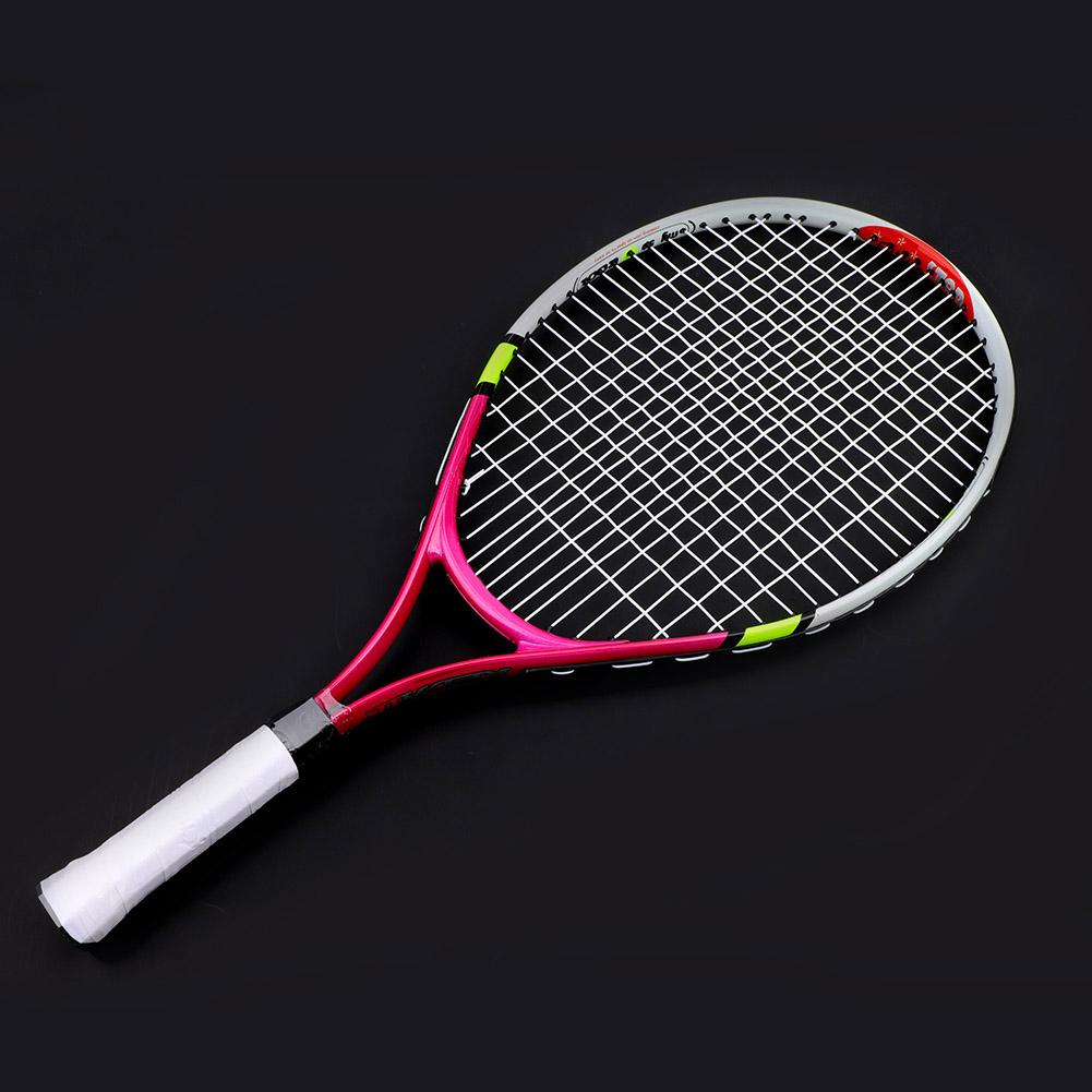 String Single Tennis Racket Racquet for Kids Training Practice( Red )