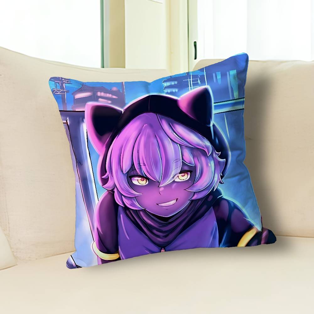 Cute C-Chuy M-Mines Anime Celebrity Merchandise All-Match Printed Pillow Case Sofa Car Office Room Decoration Protector