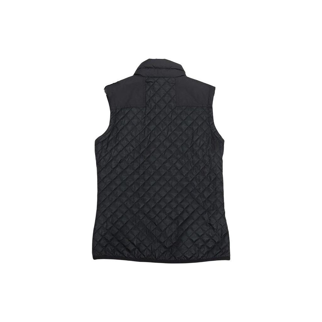 Nike Solid Color Stand Collar Zip Brand Logo Printed Vest Women Vests Black 547831-010