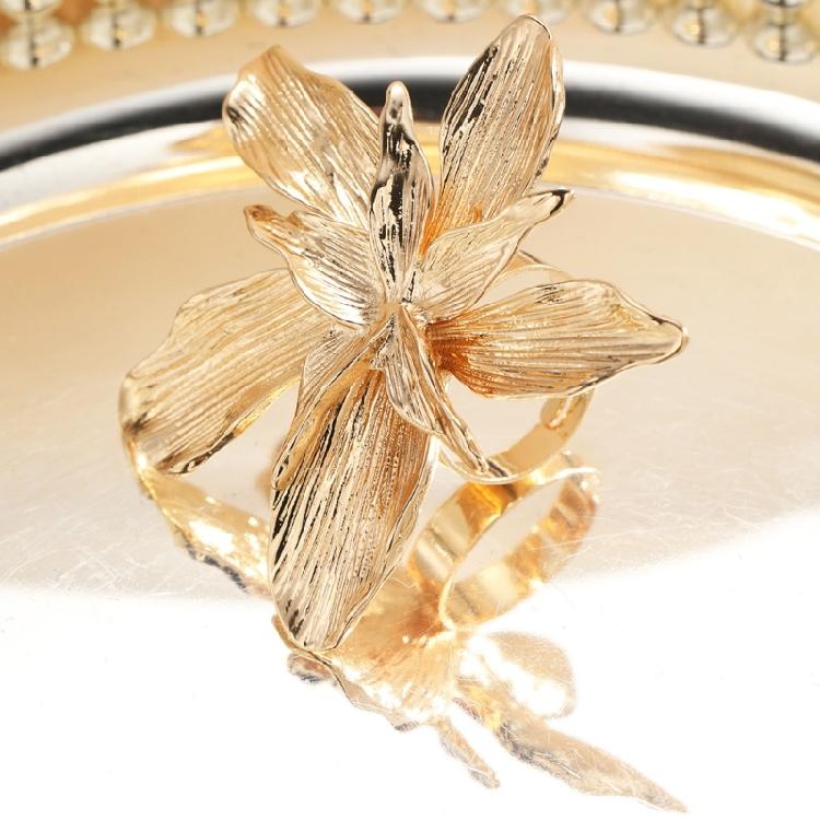 Elegant Finger Rings Party Accessories Geometric Flower Weddings Rings Alloy Texture Suitable for Fashion Casual Looks