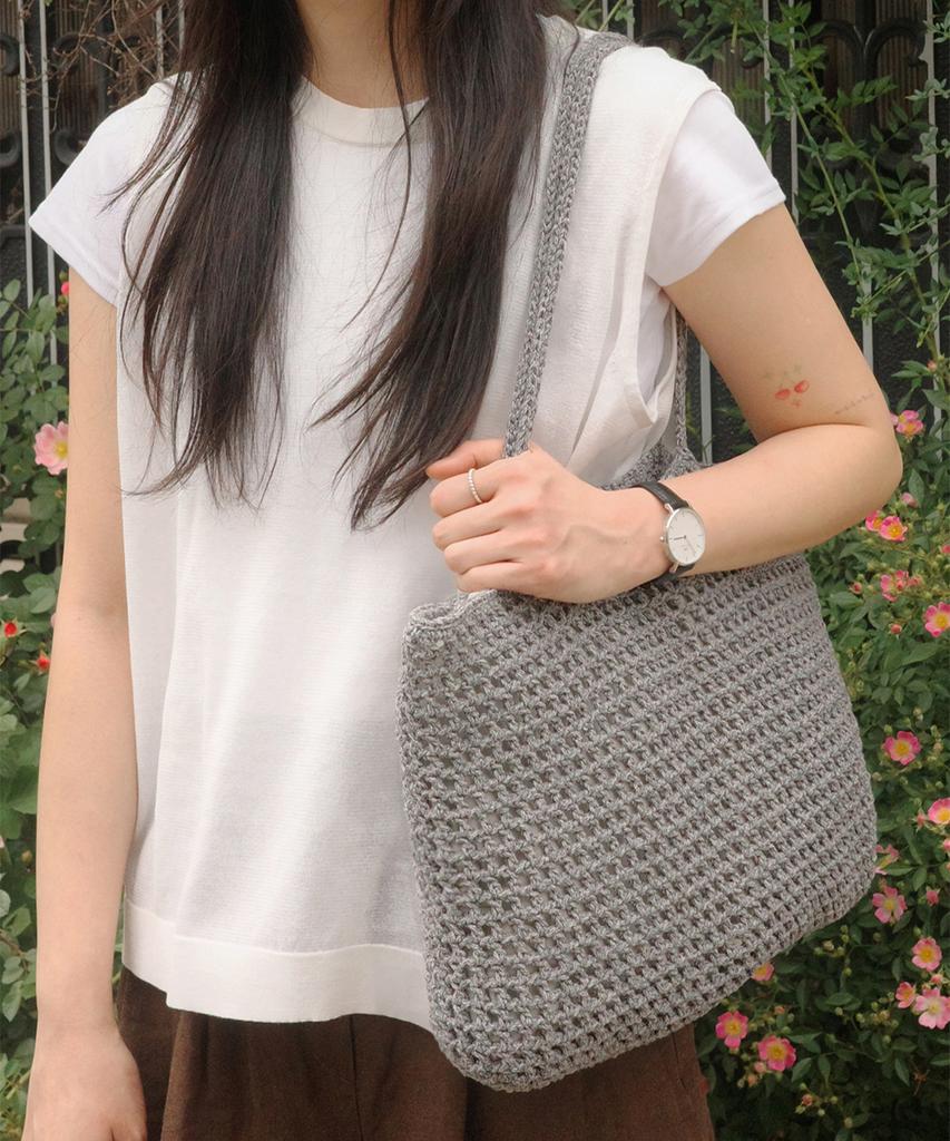 Ando By Hand More Shoulder Bag Stone Grey
