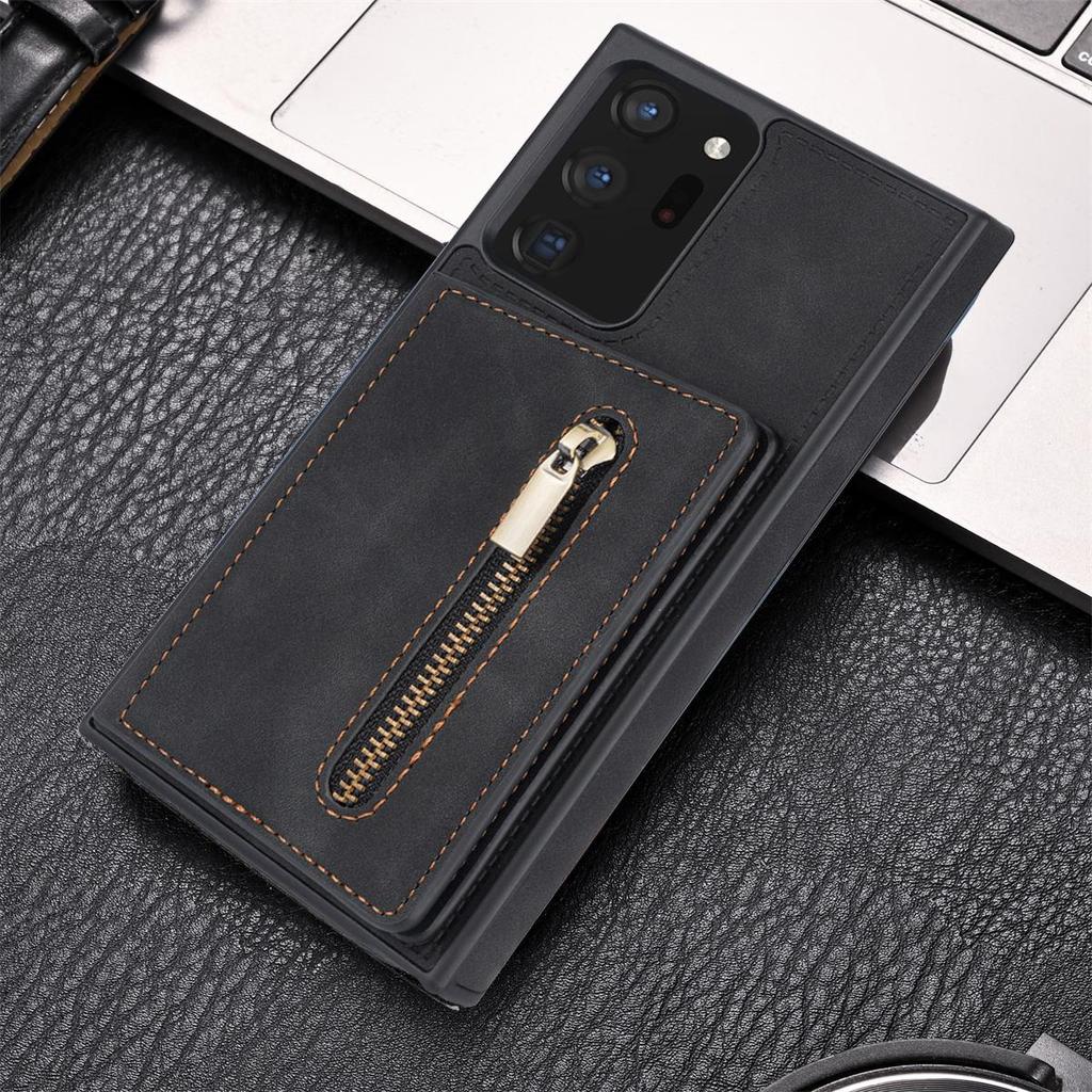 Samsung S24ultra S23 Multi-function Zipper Mobile Phone Case: A54 Anti-fall Protective Cover with Wristband.